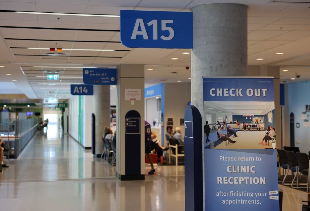Outpatient hallway at SCUH
